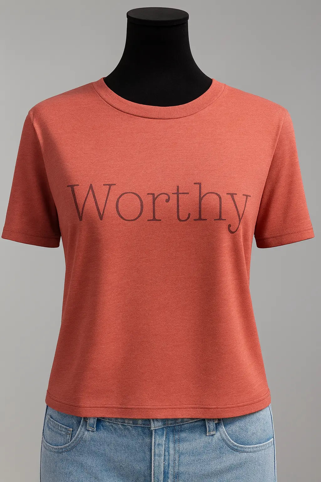 Worthy, Positive Short Sleeve T-Shirt Accentuate the Positive