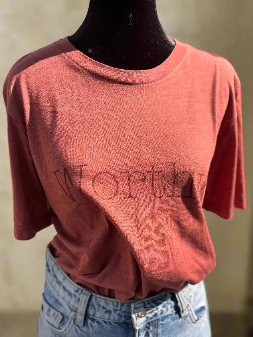 Worthy, Positive Short Sleeve T-Shirt Accentuate the Positive