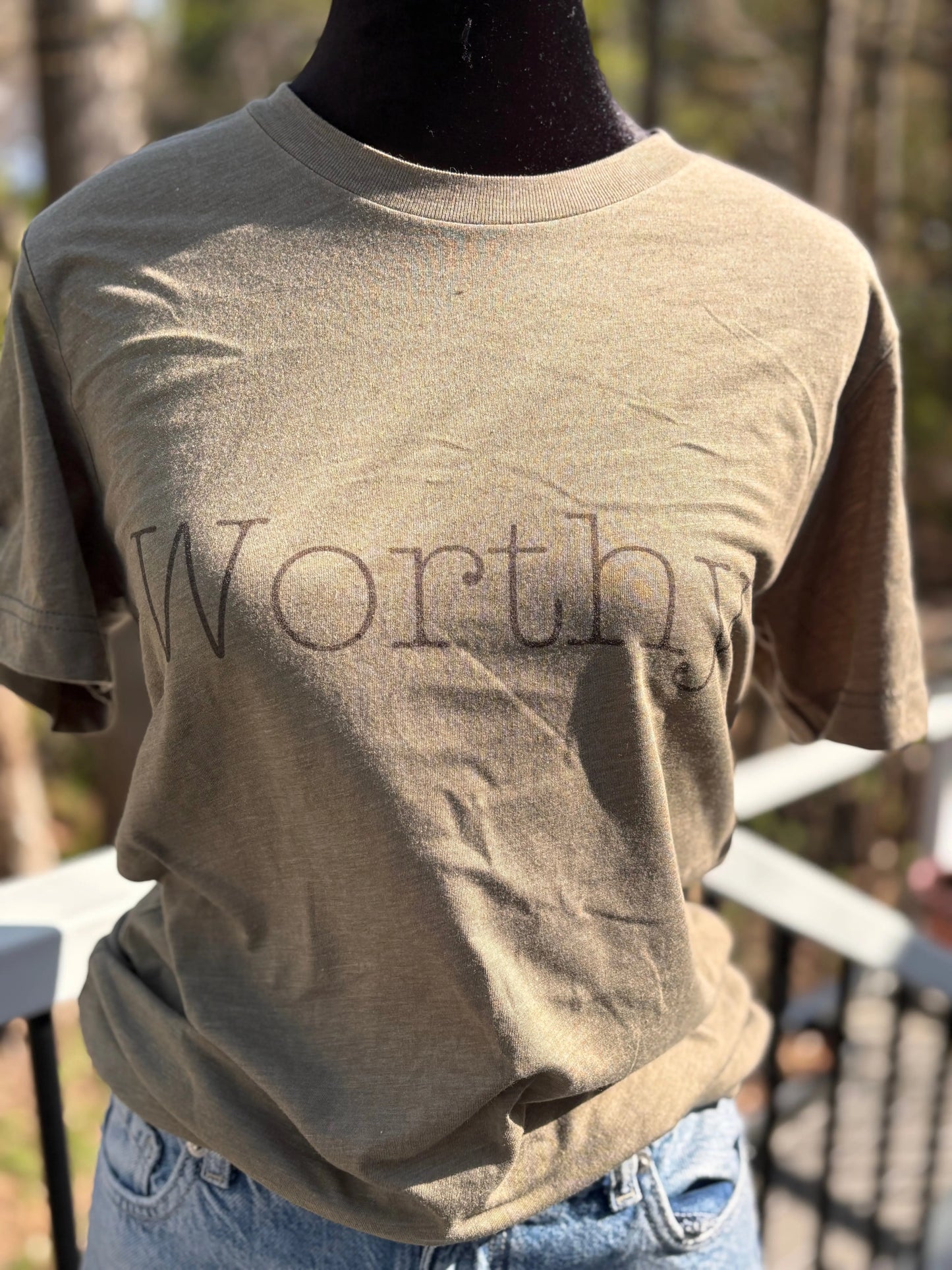 Worthy, Positive Short Sleeve T-Shirt Accentuate the Positive