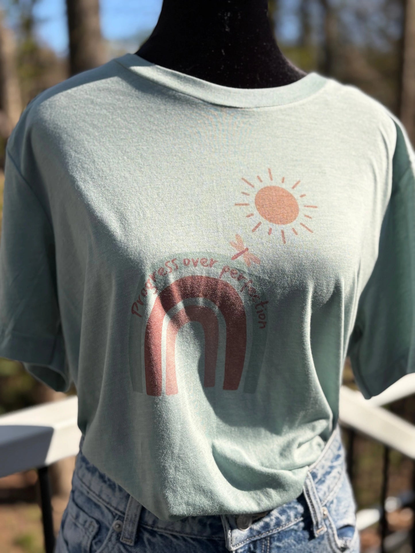 Progress Over Perfection, Positive T-Shirt Accentuate the Positive