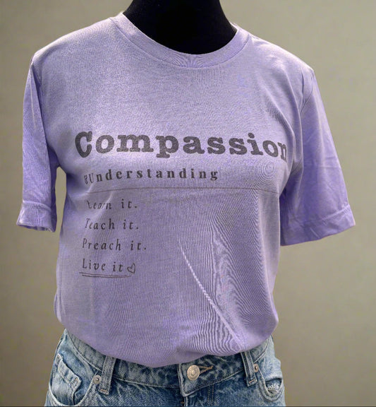 Compassion Short Sleeve T-Shirt Accentuate the Positive