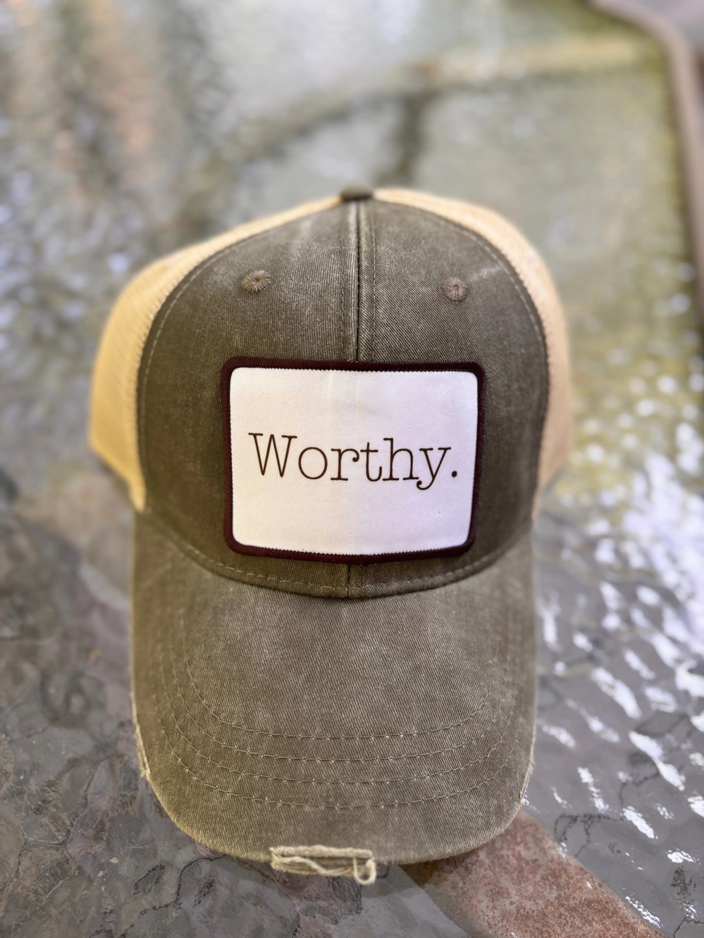 Worthy Sublimated Patch Hat Accentuate the Positive