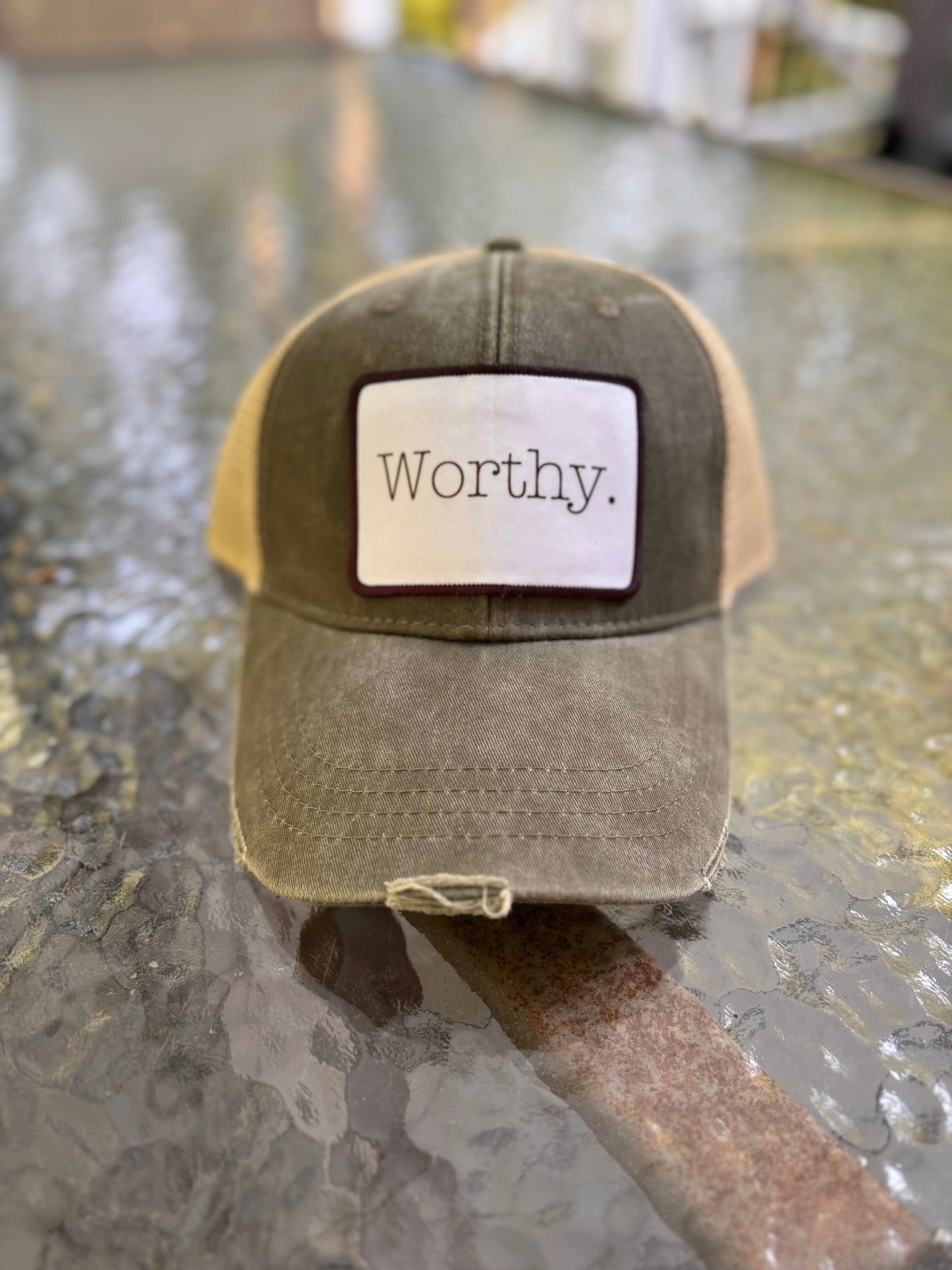 Worthy Sublimated Patch Hat Accentuate the Positive