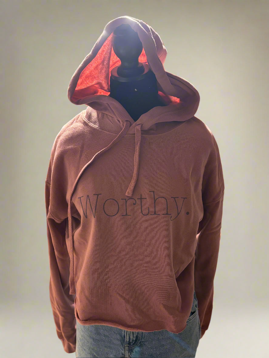 Worthy Crop Hoodie Accentuate the Positive