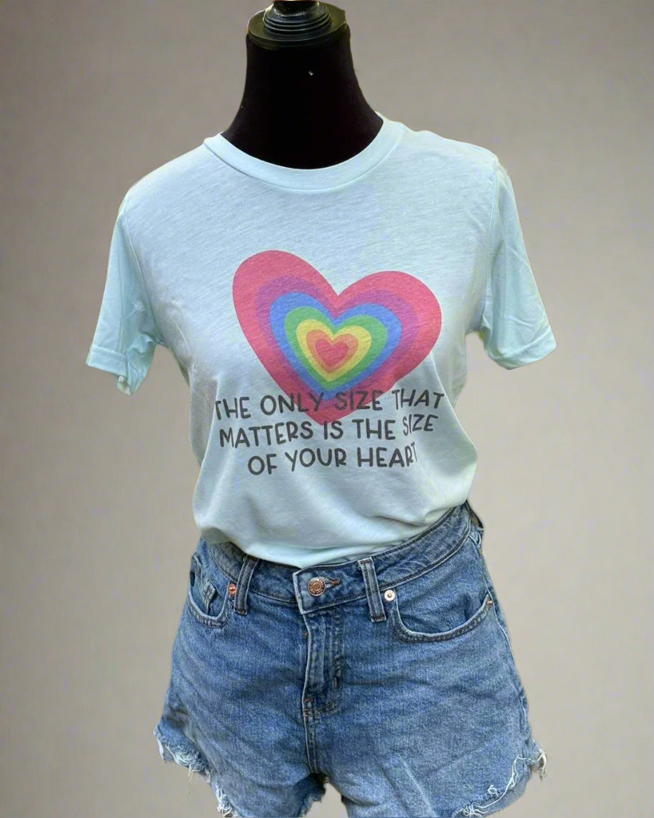 The Only Size That Matters Short Sleeve T-Shirt Accentuate the Positive