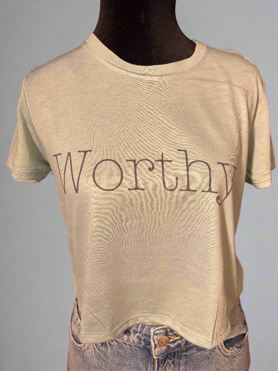 Worthy, Positive Flow Crop Top Accentuate the Positive