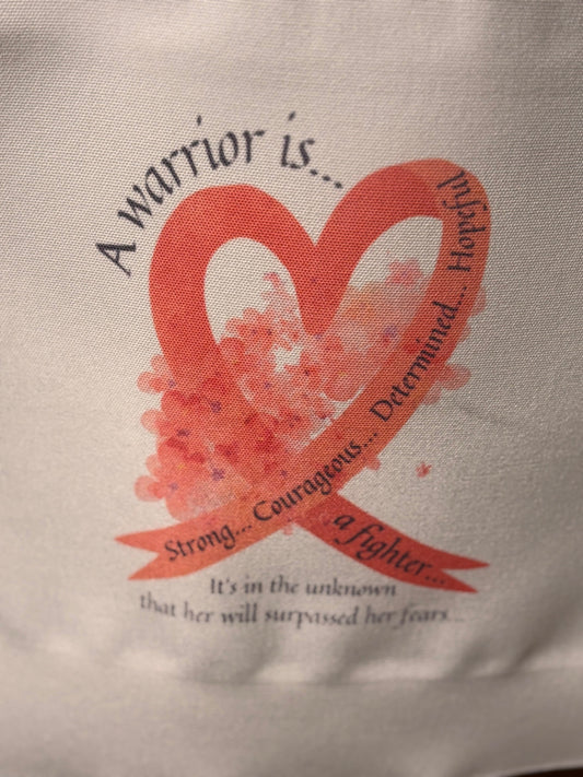 Warrior Heart Large Tote Bag Accentuate the Positive