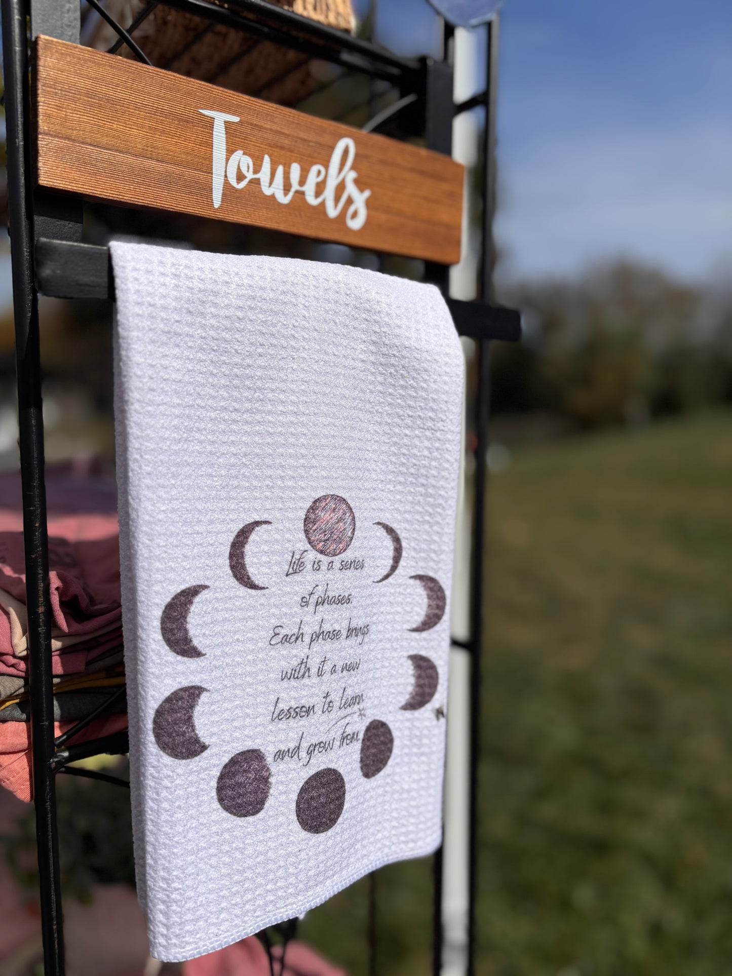 Life is a Series of Phases Dishtowel