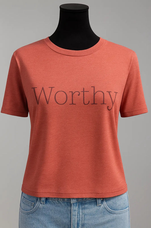 Worthy, Positive Short Sleeve T-Shirt Accentuate the Positive