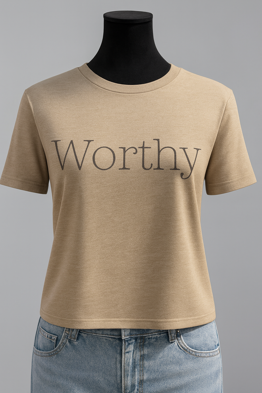 Worthy Inspirational Women's flowy crop top