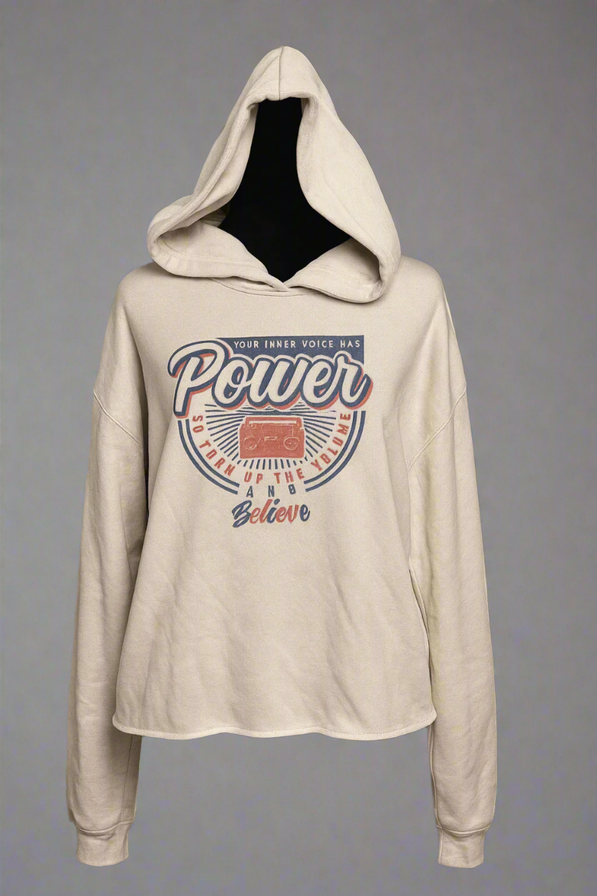 Your Innervoice Has Power Cropped Hoodie