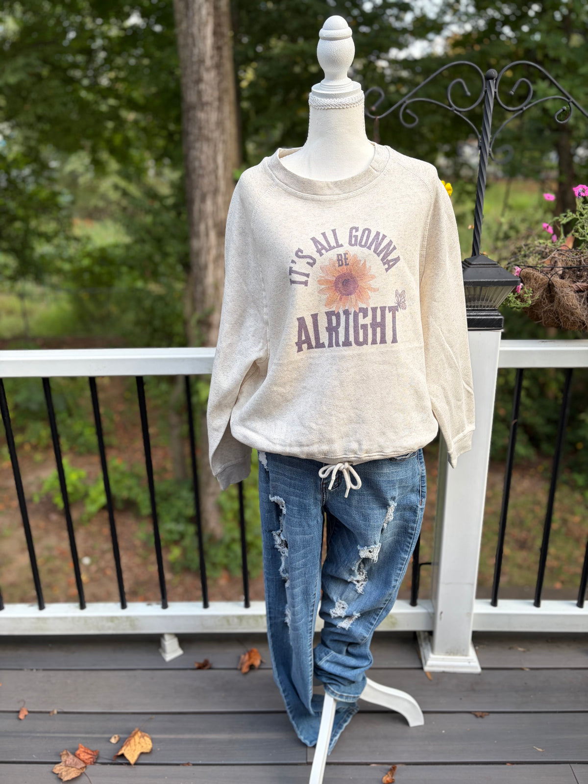 It's All Gonna Be Alright Inspirational Women's Sweatshirt