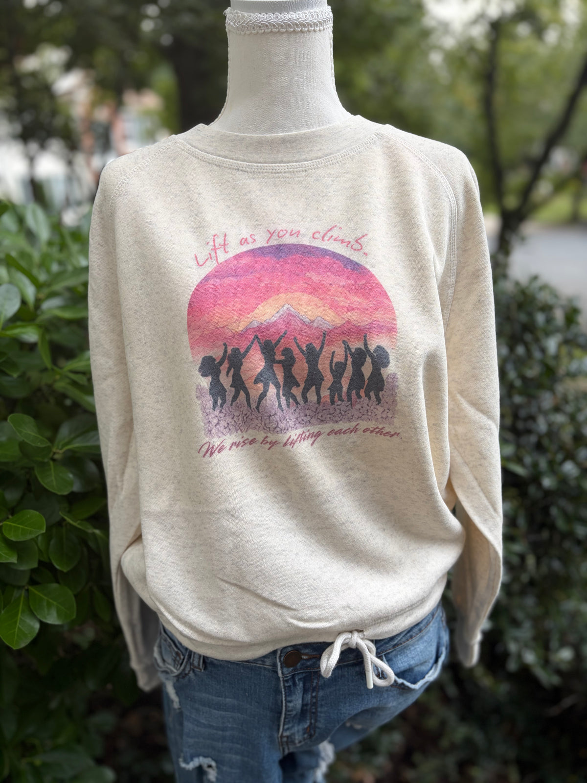 Lift As You Climb Lightweight Sweatshirt | Positive Apparel for Women