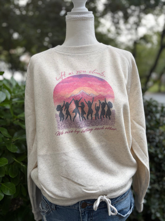 Lift As You Climb Lightweight Sweatshirt | Positive Apparel for Women