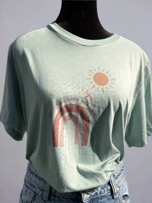 Progress Over Perfection, Positive T-Shirt Accentuate the Positive