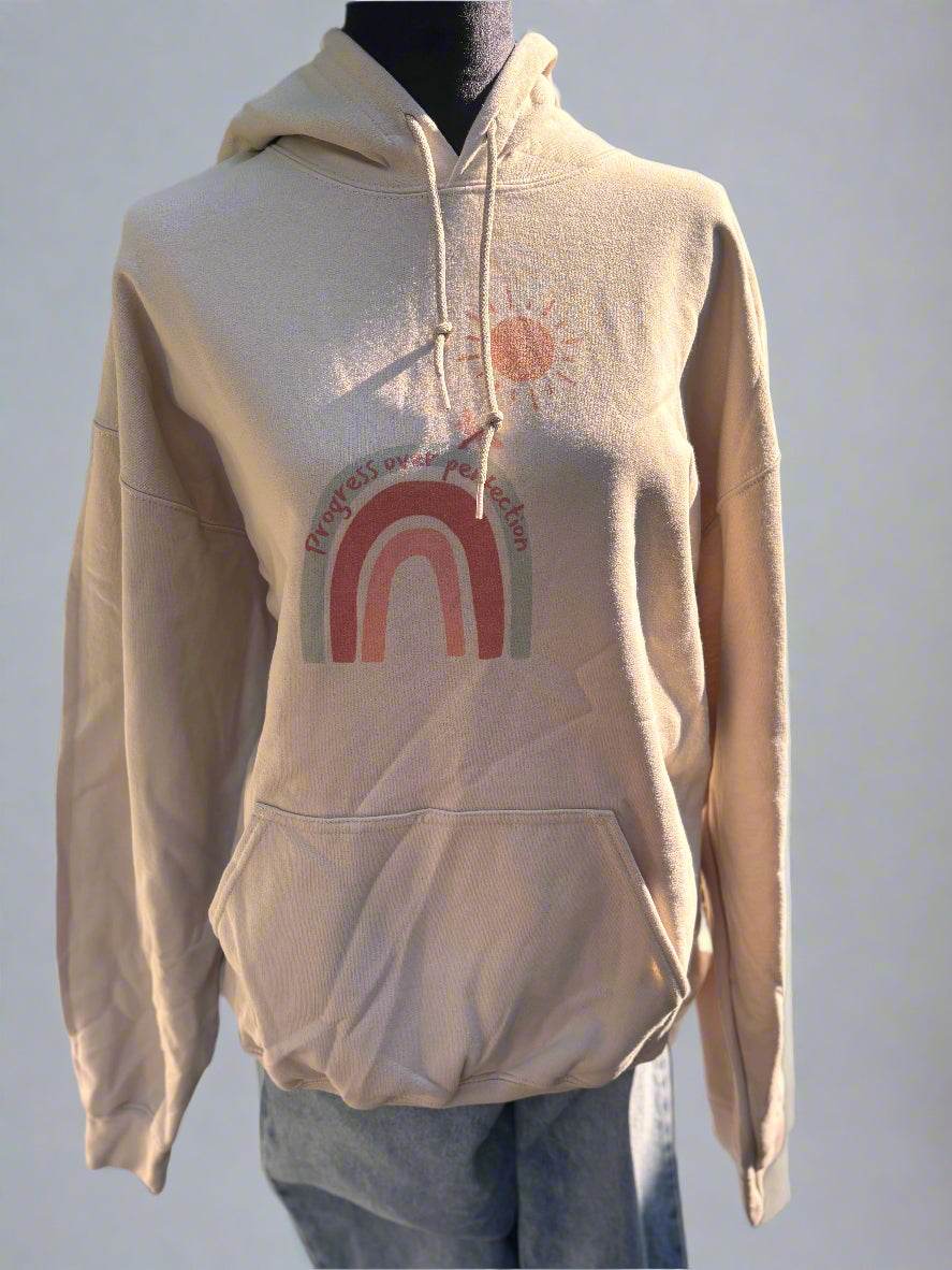 Progress Over Perfection Hoodie Accentuate the Positive