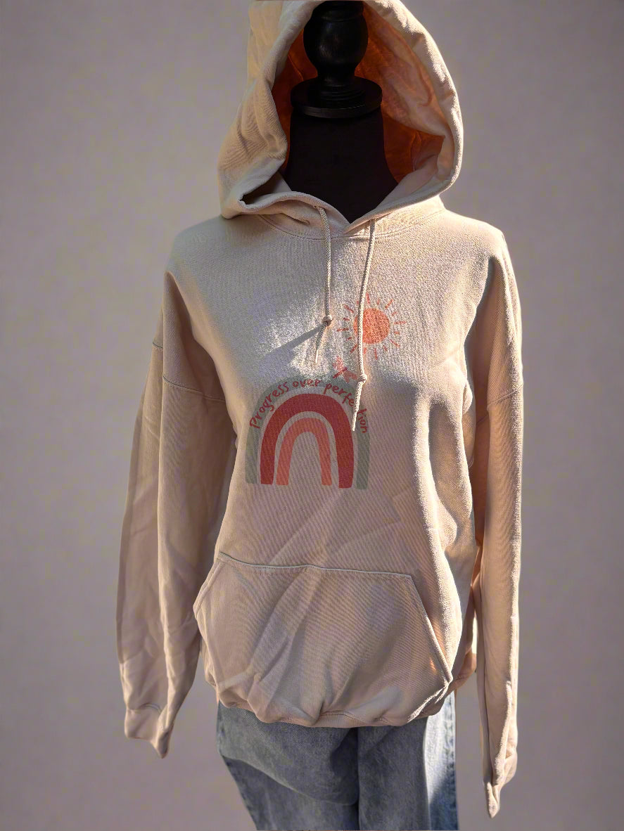 Progress Over Perfection Hoodie Accentuate the Positive