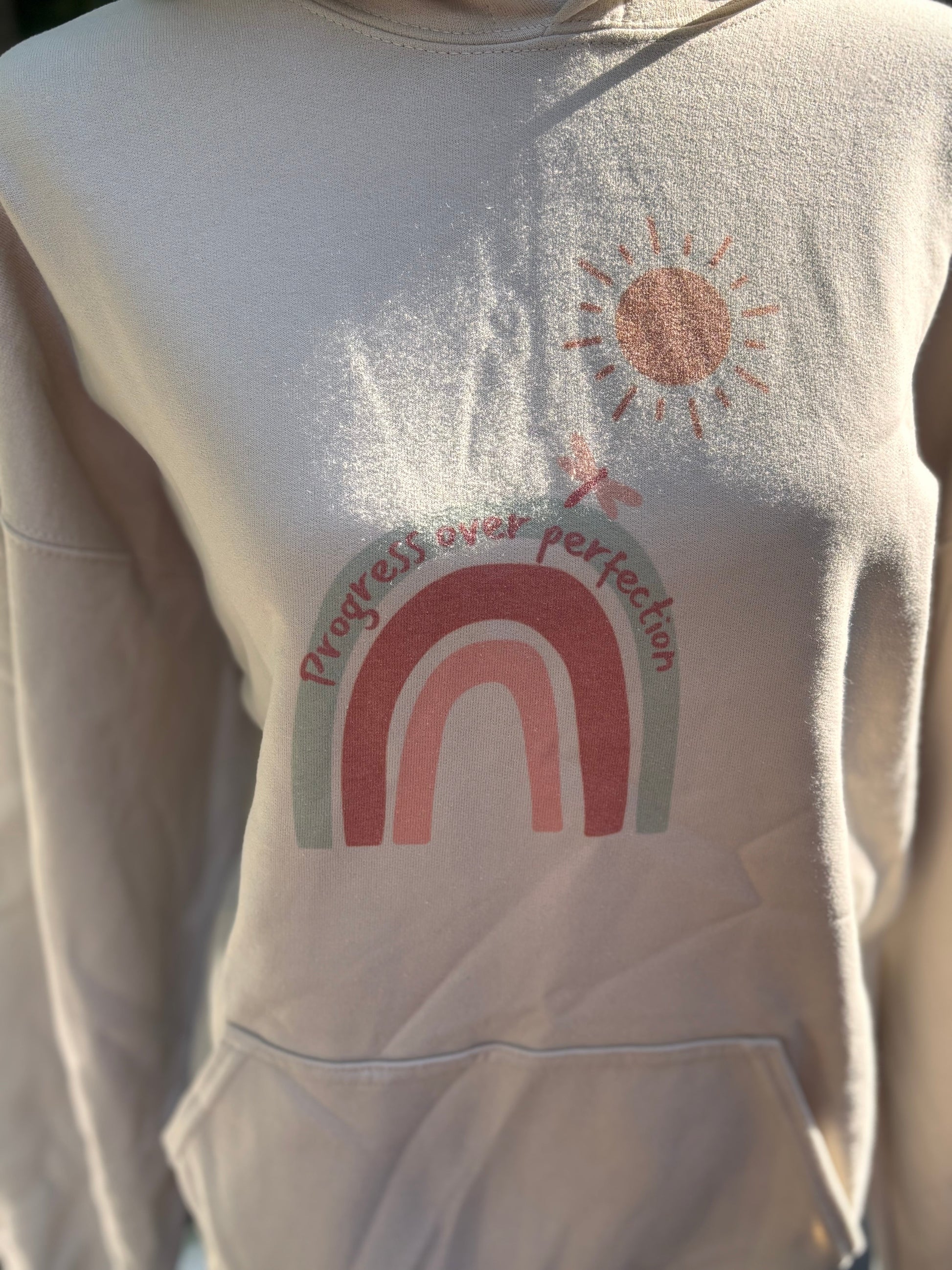 Progress Over Perfection Hoodie Accentuate the Positive