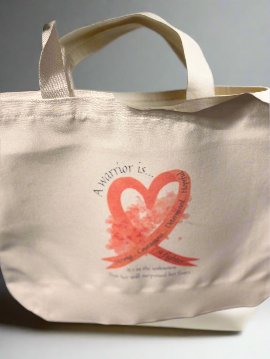 Warrior Heart Large Tote Bag Accentuate the Positive