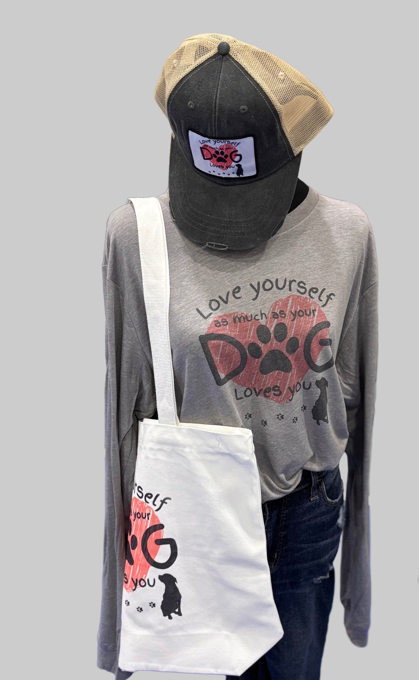 Love Yourself As Much As Your Dog Loves You Long Sleeve Tee