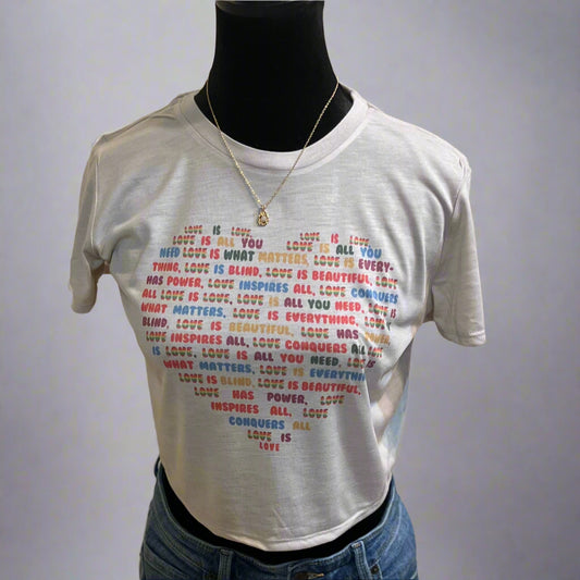 Love Is Flowy Crop Top