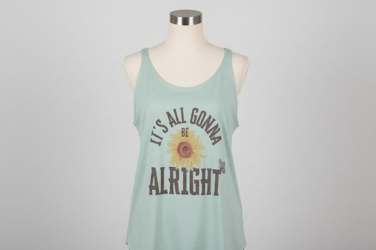 It’s All Gonna Be Alright Sunflower Tank Top