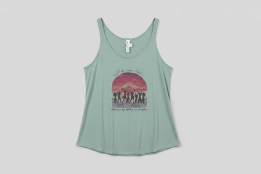 Lift As You Climb Tank Top – Inspirational Women’s Motivational Graphic Tank