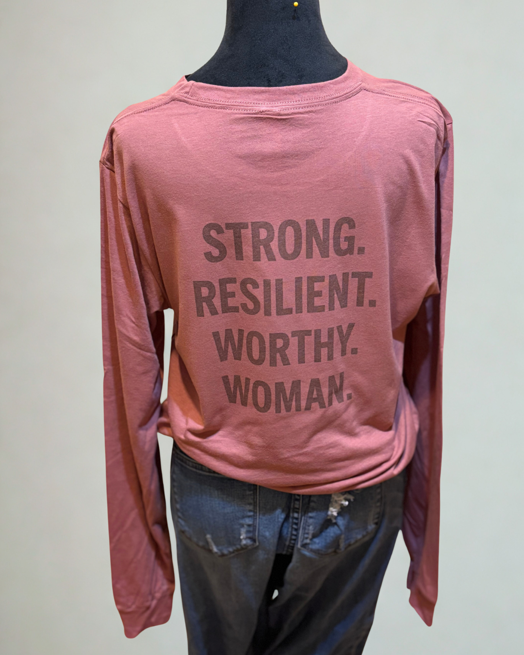Resilience Warrior Long Sleeve Tee – Empowering Shirt for Women