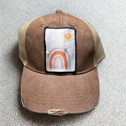 Progress Over Perfection Baseball Hat