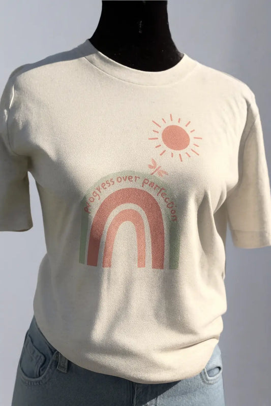 Progress Over Perfection, Positive T-Shirt Accentuate the Positive